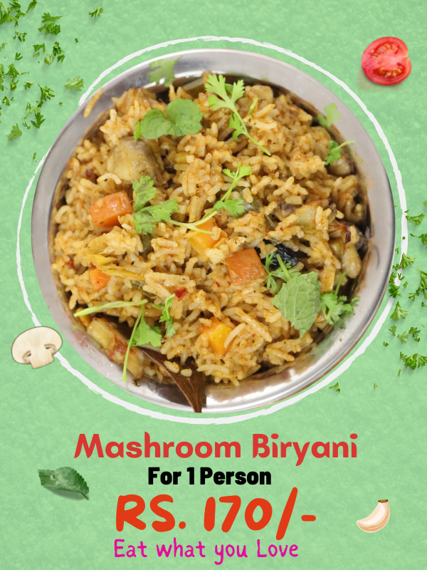 Mushroom-Biryani